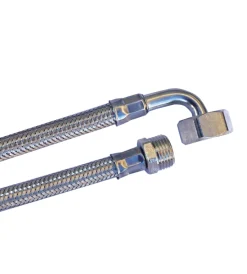 Attacchi Vari- Attacchino flessibile con attacco a pipa maschio - femmina m 1/2" - f 3/4" - 40 cm.