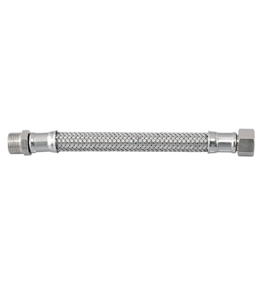 Attacchi Vari-Idro-Bric Attacco flessibile flex normale - 3/8m-3/8f da 20 cm.