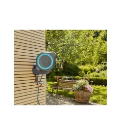 Irrigazione-Gardena Avvolgitubo a parete automatico 