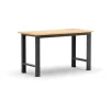 Officina E Garage|Banco da lavoro garage fisso fami "linea 391" in legno di faggio e lamiera grigio antracite 102,4x75x87,7 cm