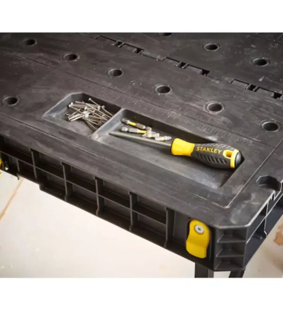 Officina E Garage-Stanley Banco da lavoro "essential" in polipropilene, 80x61x73,6 cm