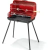 Sale Barbecue a carbone a valigetta con coperchio con griglia 28x46,5 cm Barbecue