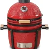New Barbecue a carbone "minimo 15" in ceramica rosso 46x46x65 cm Barbecue