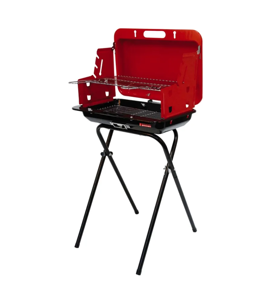 New Barbecue a carbonella a valigetta "sg 47-33" 50x47x95 cm Barbecue