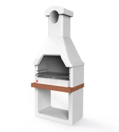 Clearance Barbecue a carbonella in calcestruzzo "monza" 88x58x197 cm Barbecue