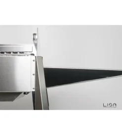 Barbecue-Lisa Barbecue a carbonella "etna" in acciaio inox  122x62x85 cm