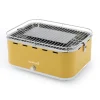 New Barbecue a carbonella portatile da tavolo "carlo" giallo 38,5x28,5 cm Barbecue
