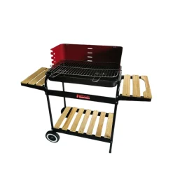 Barbecue a carbonella "vigor calipso" con ruote 103x37x89 cm Barbecue