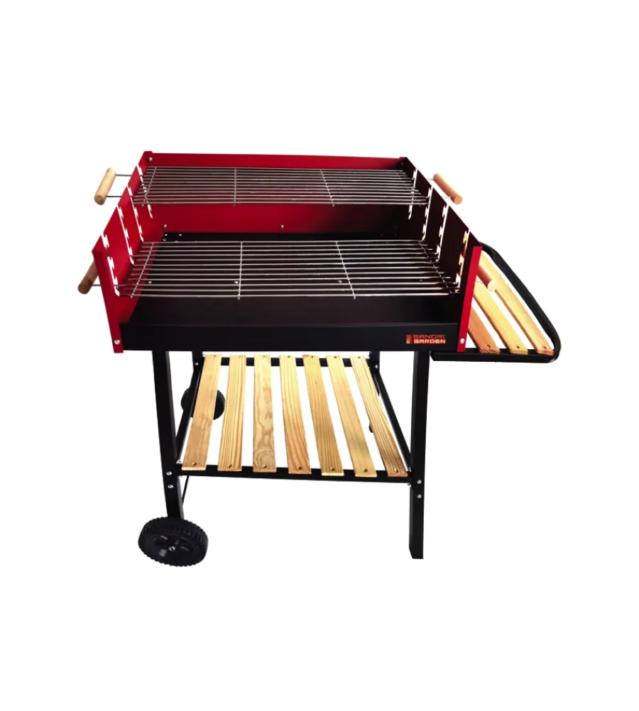 Barbecue-Sandrigarden Barbecue a carbonella "sg 73-53" con ruote 115x56x92 cm