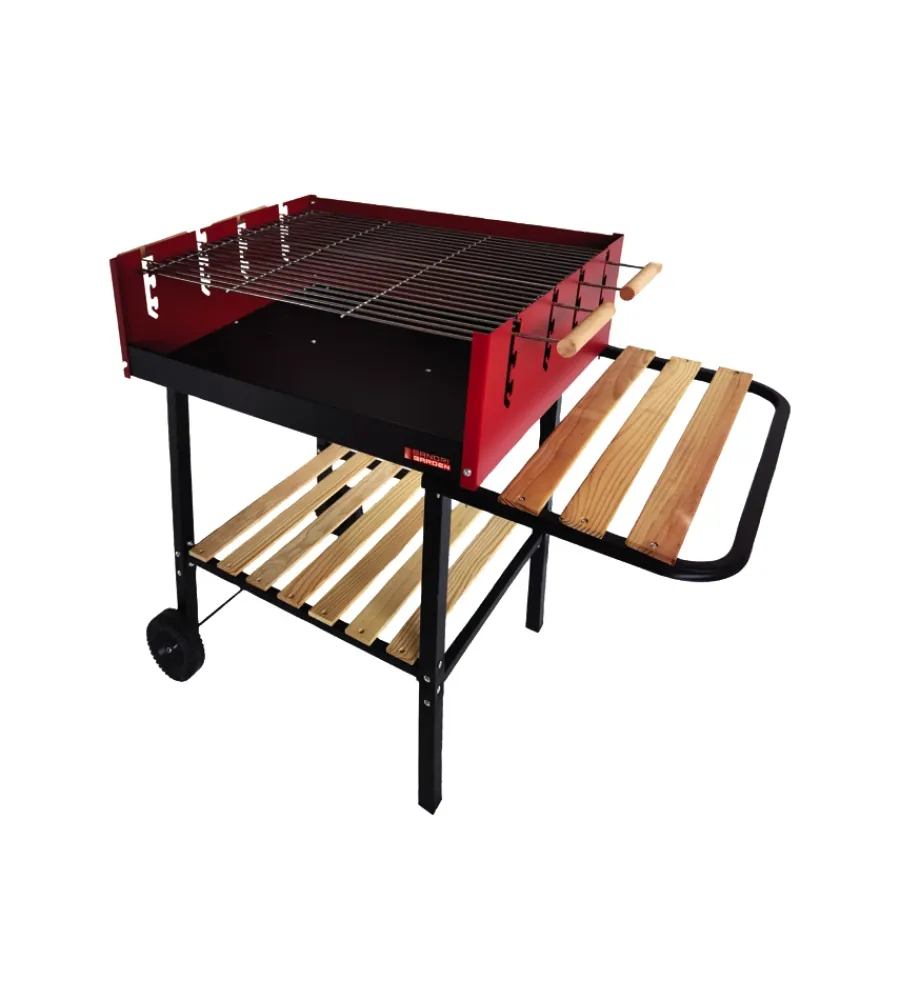 Barbecue-Sandrigarden Barbecue a carbonella "sg 73-53" con ruote 115x56x92 cm