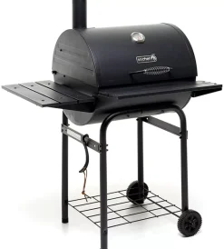 Outlet Barbecue a carbonella "pablo 55" con affumicatore 90x76x126 cm Barbecue