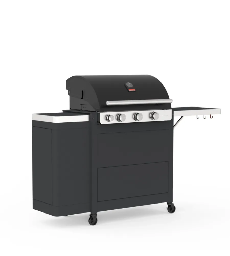 Barbecook Barbecue|Barbecue a gas "stella" con vano separato portabombola e telo di copertura in omaggio 3 bruciatori