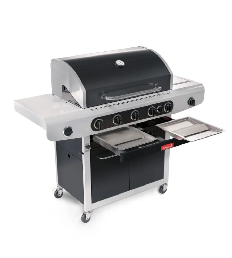 Barbecook Barbecue|Barbecue a gas "siesta 612" con fornello laterale 5 bruciatori