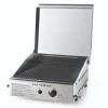 Ompagrill Barbecue|Barbecue a gas con plancha singola rigata e coperchio 1 bruciatore 44x44x24 cm