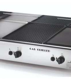 Ompagrill Barbecue|Barbecue a gas con plancha tripla 3 bruciatori 83x44x21,5 cm