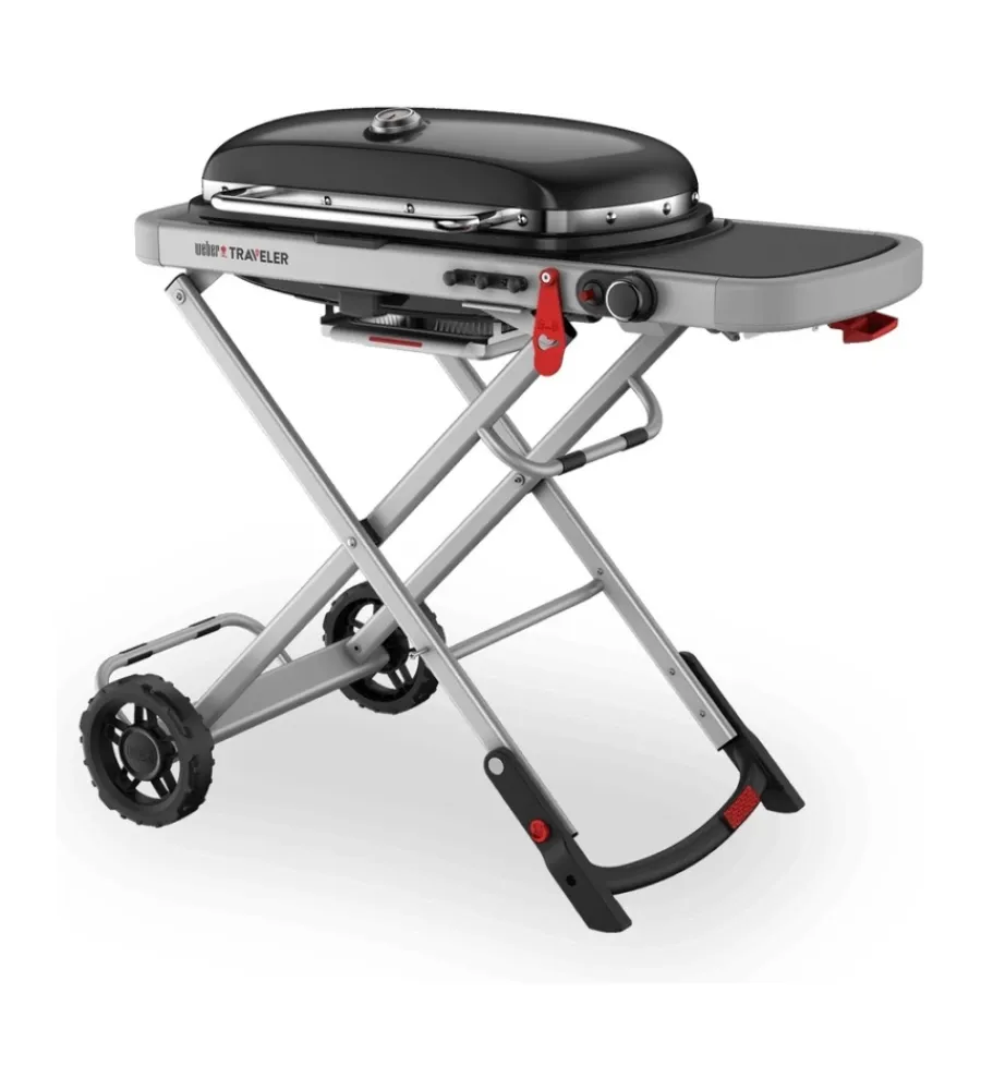 Sale Barbecue a gas portatile "traveler" con griglia 63,5x34,3 cm Barbecue