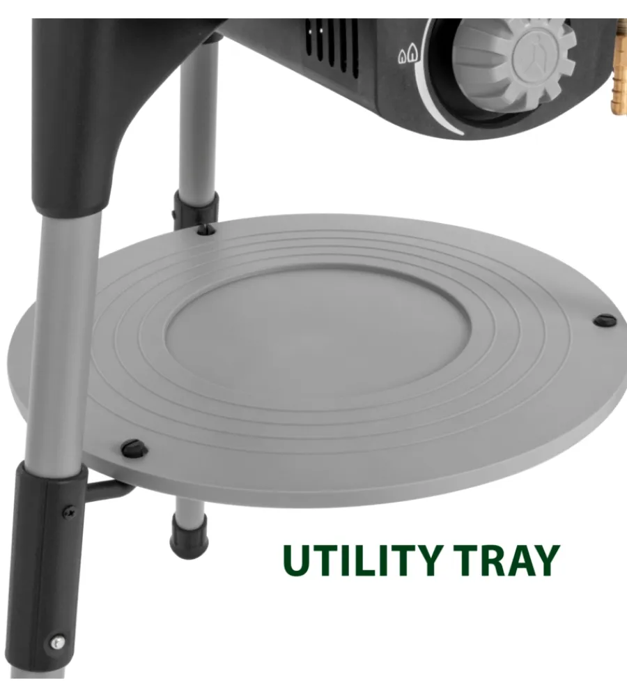 Brunner Barbecue|Barbecue a gas portatile "devil bbqruiser ht 30" con griglia reversibile ø47 cm