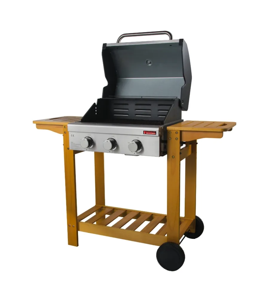 Sandrigarden Barbecue|Barbecue a gas "australia" 3 bruciatori 130x58x105 cm