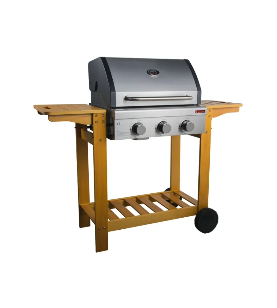 Sandrigarden Barbecue|Barbecue a gas "australia" 3 bruciatori 130x58x105 cm