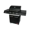Clearance Barbecue a gas "sg canada" con cottura a pietra lavica 3 bruciatori 125x54x110 cm Barbecue