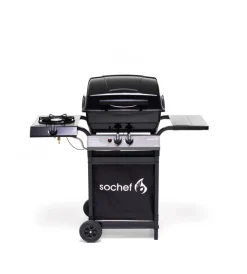 Barbecue-Sochef Barbecue a gas "piu pepito" con cottura a pietra lavica 2 bruciatori - cod. g20724