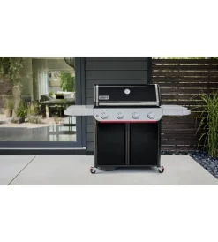 Weber Barbecue|Barbecue a gas "genesis e-415" nero 4 bruciatori