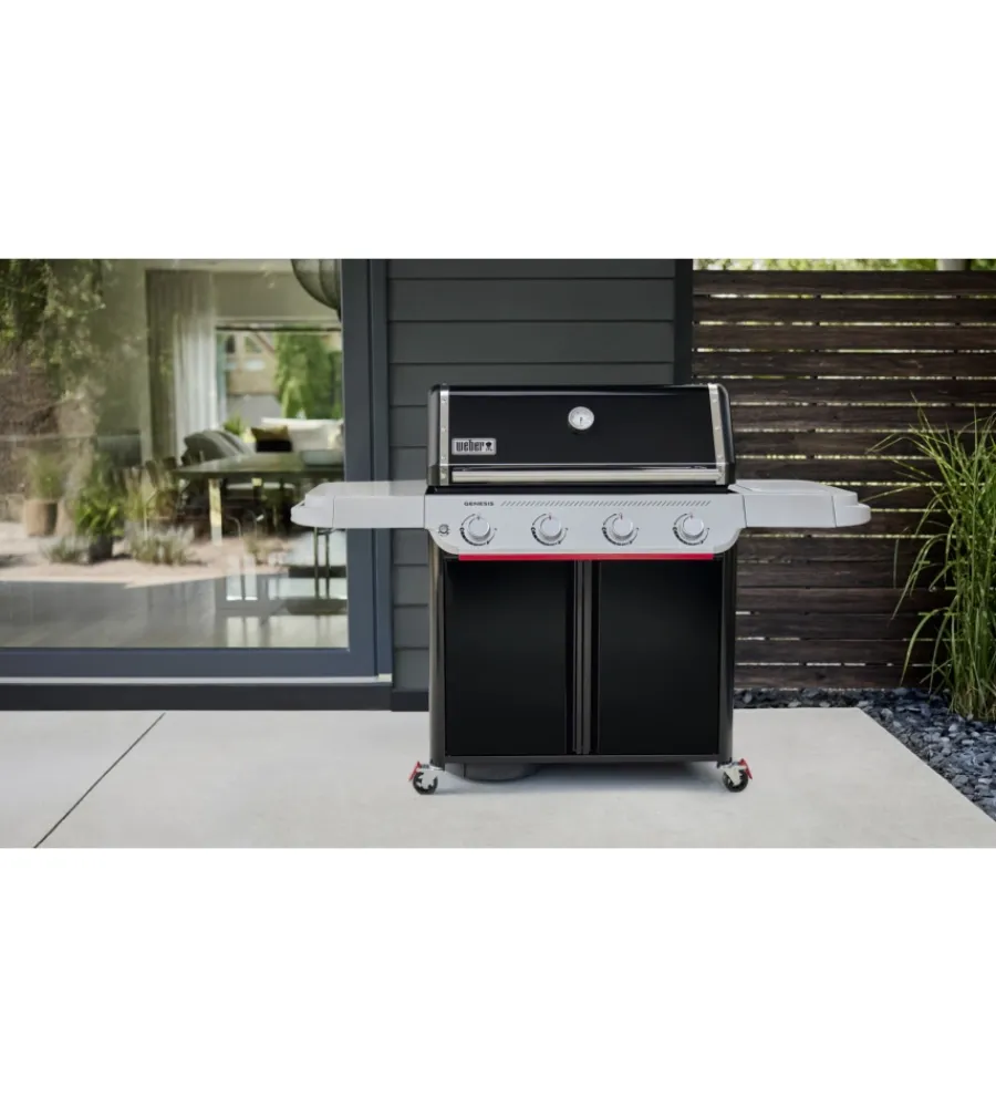 Weber Barbecue|Barbecue a gas "genesis e-415" nero 4 bruciatori