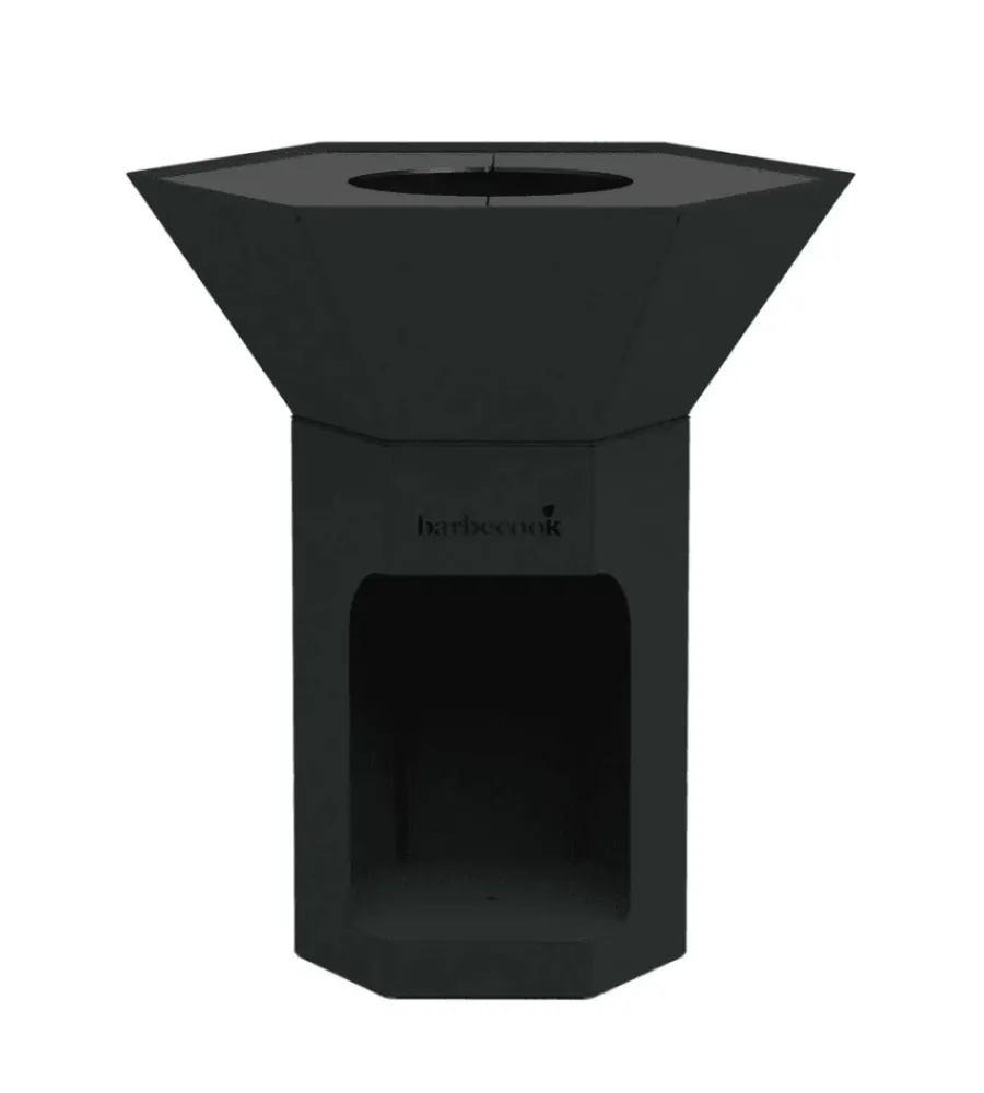 Barbecook Barbecue|Barbecue a legna "nestor" in acciaio zincato nero, griglia 89x90 cm