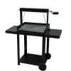 Barbecue- Barbecue a legna e carbone  "montevideo" con griglia regolabile da maniglia e catena, 57,5x40x113 cm