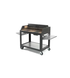 Barbecue-Fontana Forni Barbecue a legna fontana "egeo 80" colore nero e griglia 80x40