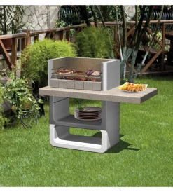 Barbecue-Sarom Fuoco Barbecue a legna o carbonella in calcestruzzo