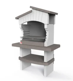 Clearance Barbecue a legna o carbonella in calcestruzzo "bogota'" 125x64x184 cm Barbecue