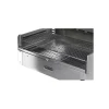 Fontana Forni Barbecue|Barbecue a legna o carbonella fontana "tirreno appoggio" colore acciaio e griglia 80x40