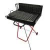 Barbecue a legna pieghevole con griglia 47x50 cm Barbecue