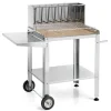 Ompagrill Barbecue|Barbecue a legna/carbone "best steel 56659/x" con griglia 60x35 cm