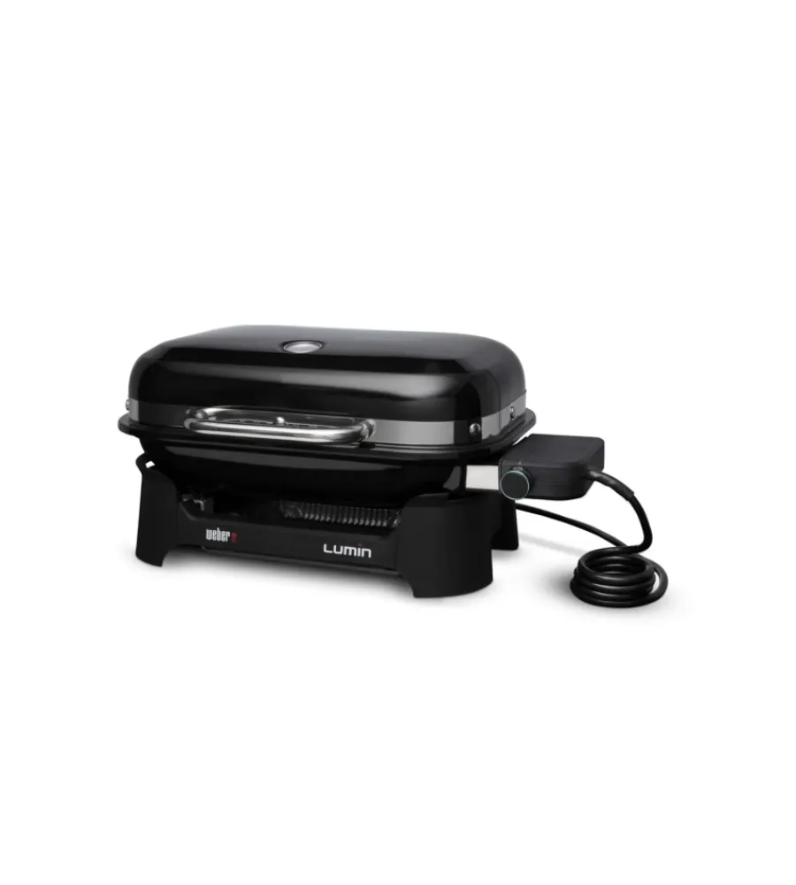 Weber Barbecue|Barbecue elettrico portatile "lumin compact" con griglia 49,5x23,5 cm