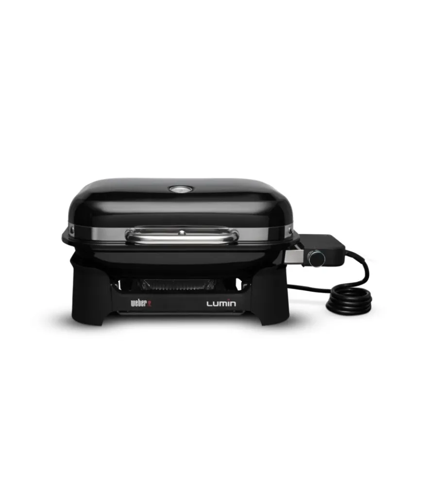 Weber Barbecue|Barbecue elettrico portatile "lumin compact" con griglia 49,5x23,5 cm