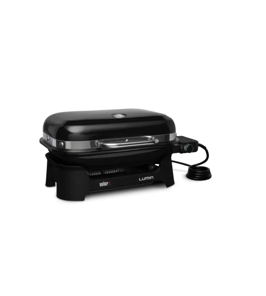 Weber Barbecue|Barbecue elettrico portatile "lumin compact" con griglia 49,5x23,5 cm