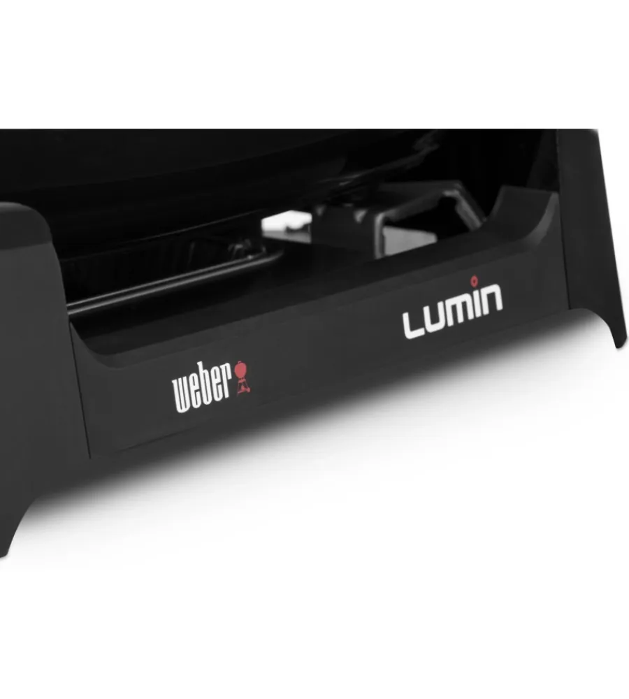 Weber Barbecue|Barbecue elettrico portatile "lumin compact" con griglia 49,5x23,5 cm