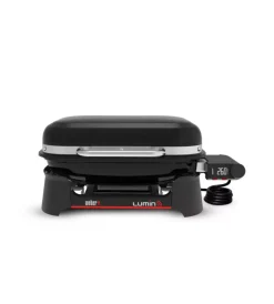Outlet Barbecue elettrico "lumin smart black" nero con griglia 49x33 cm Barbecue