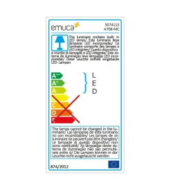 Sale Barra appendiabili per armadi regolabile 558-708 mm batteria rimovibil e sensore di movimento colore moka - . Armadi