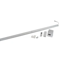 Barra appendiabili per armadi regolabile 558-708 mm batteria rimovibil e sensore di movimento anodizzato opaco - . Armadi