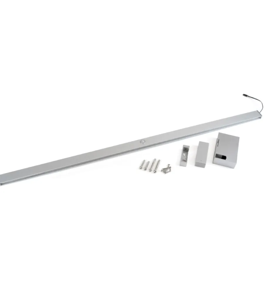 Armadi-Emuca Barra appendiabili per armadi regolabile 708-858 mm batteria rimovibil e sensore di movimento anodizzato opaco - .