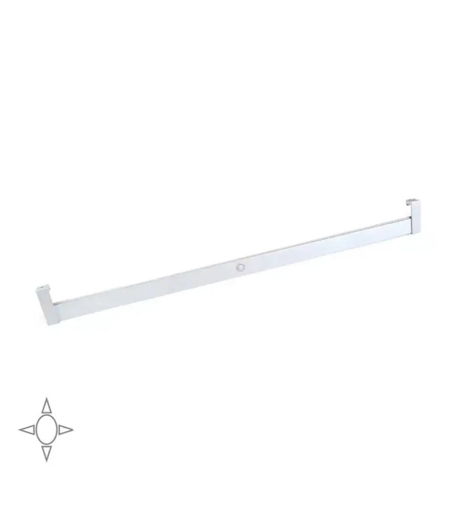 Emuca Armadi|Barra appendiabiti con luce led, 858-1008 mm