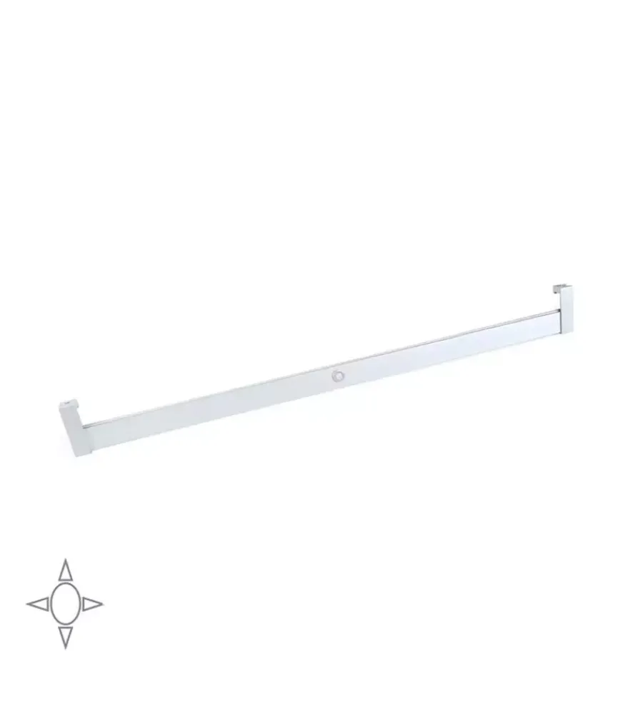 Armadi-Emuca Barra appendiabiti per armadi con led integrato, 708-858 mm