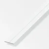 Ferramenta Per Mobili E Infissi-Alfer aluminium Barra piatta 35.5x3 pvc bianco - 1 metro.
