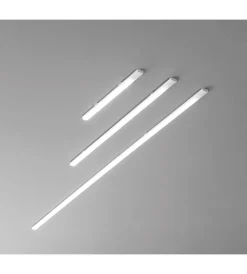 Illuminazione Per Interno- Barra sottopensile angolare  led "unix 60" con diffusore silver, 800 lm 4000 k
