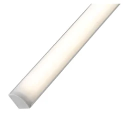 Illuminazione Per Interno- Barra sottopensile angolare led "unix 45" con diffusore silver, 600 lm 4000 k