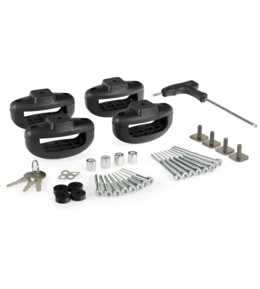 Nordrive Portaggio|Barre portasci in alluminio "pro sliders ps-60" nero - n40001