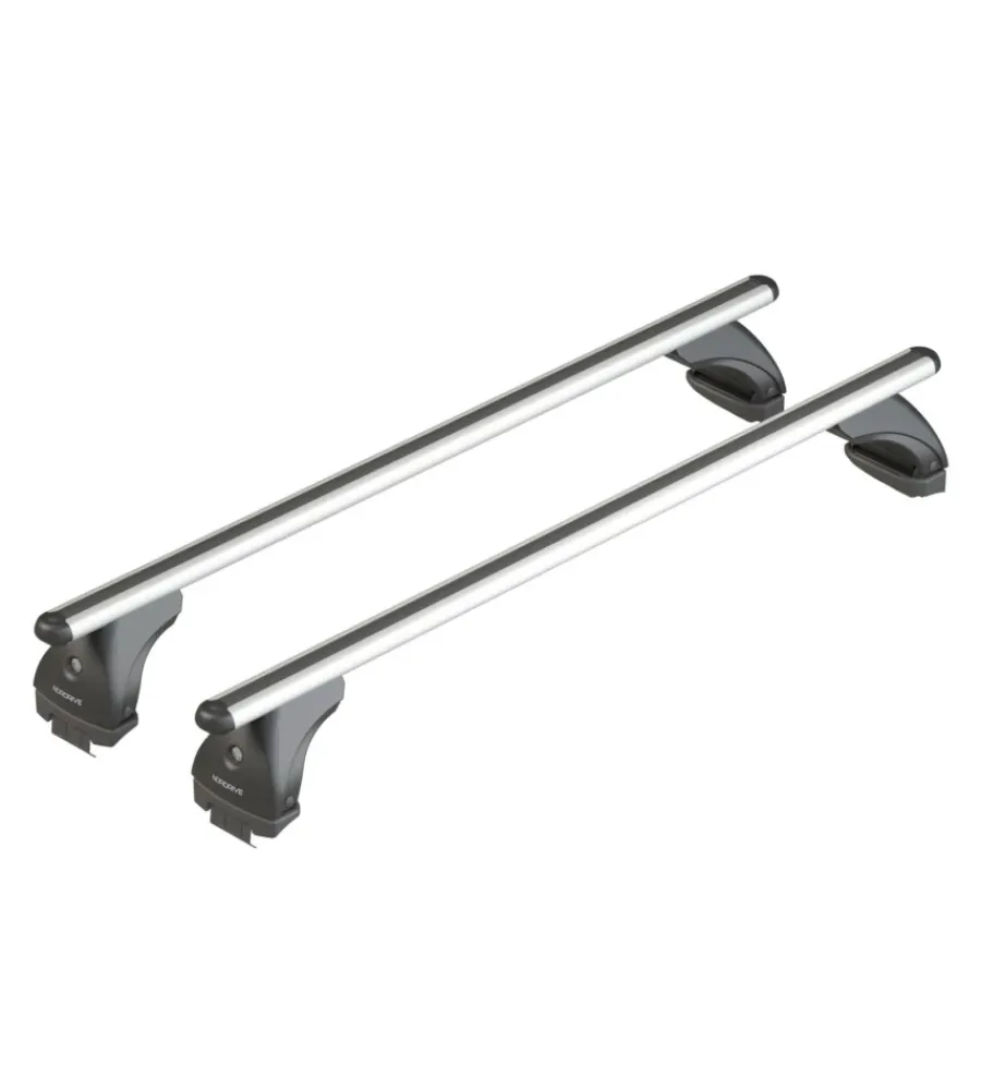 Portaggio-Nordrive Barre portatutto per auto kit completo - 229 - alumia m nk229eam